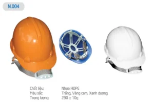 Alternative view of Nón Bảo Hộ Bảo Bình N004 Khóa Cài Nhựa HDPE