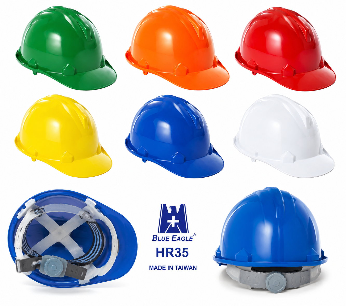 Nón Bảo Hộ Blue Eagle HR35 Nút Vặn Taiwan chính hãng chất lượng cao